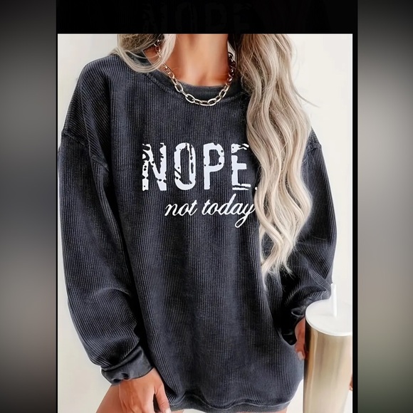 Black Graphic Sweatshirt - Picture 4 of 4